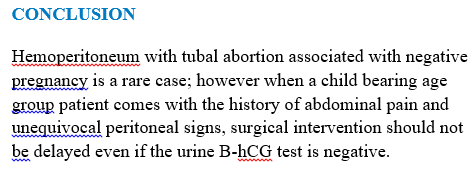 Negative Urine